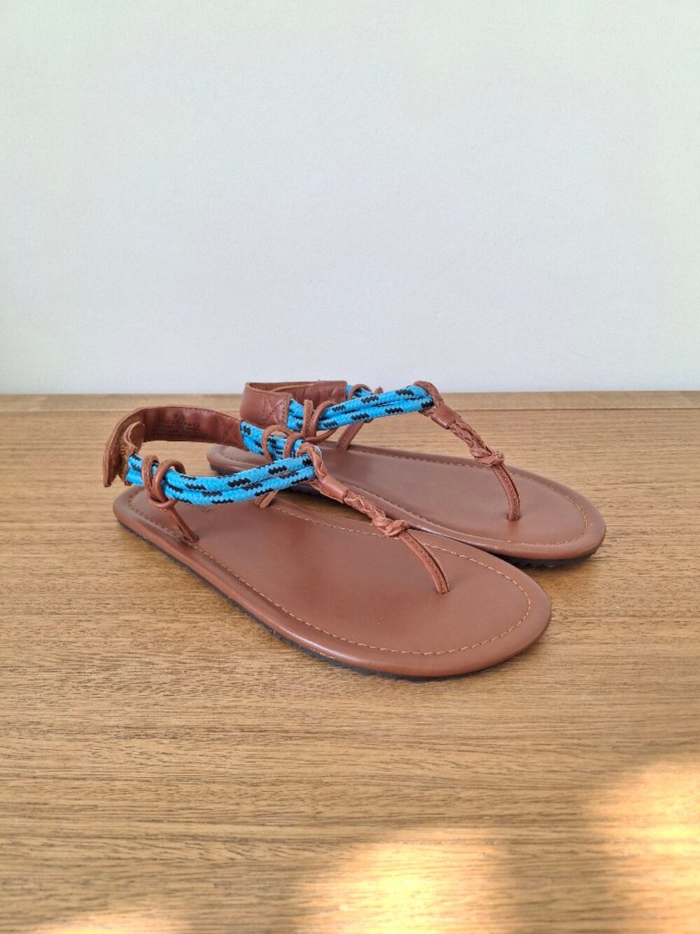 (New) Free People – Island Hopping Wrap Leather Sandals (Luggage) / Women's 7.5